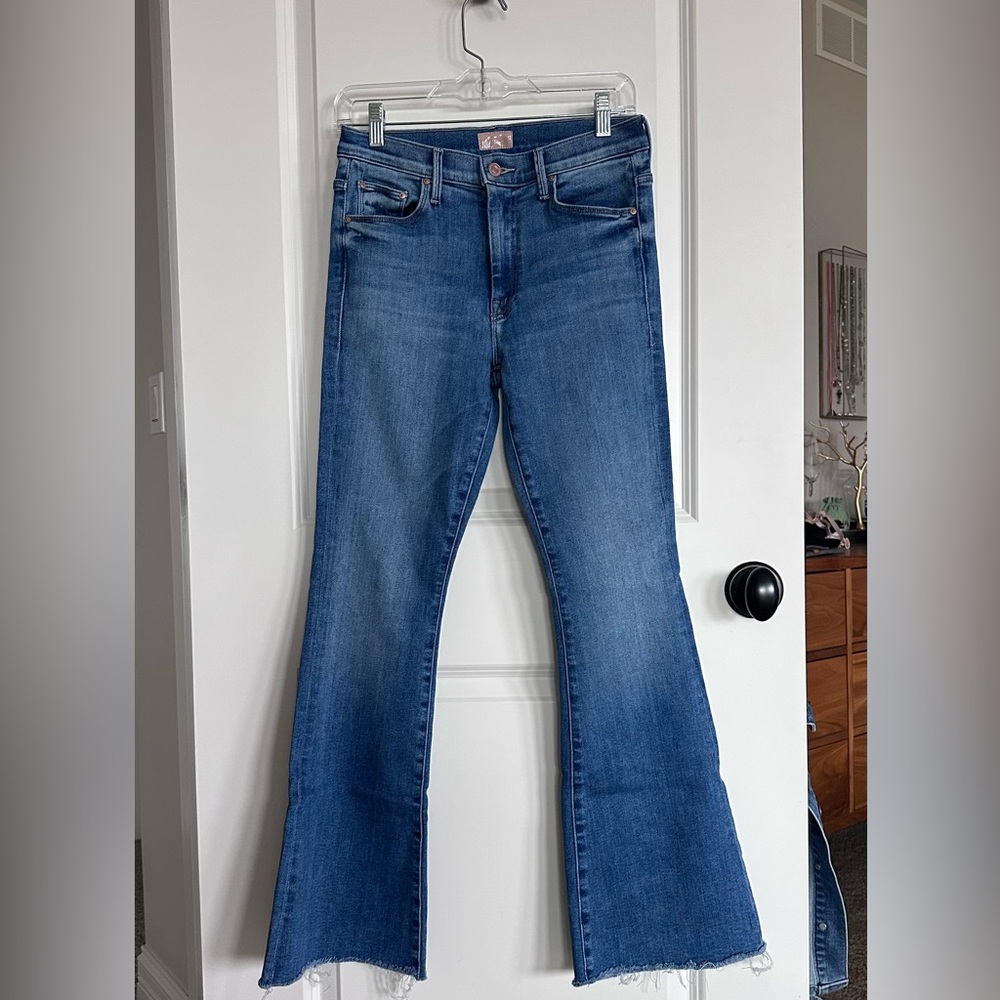 MOTHER Flare Jeans in Classic Blue